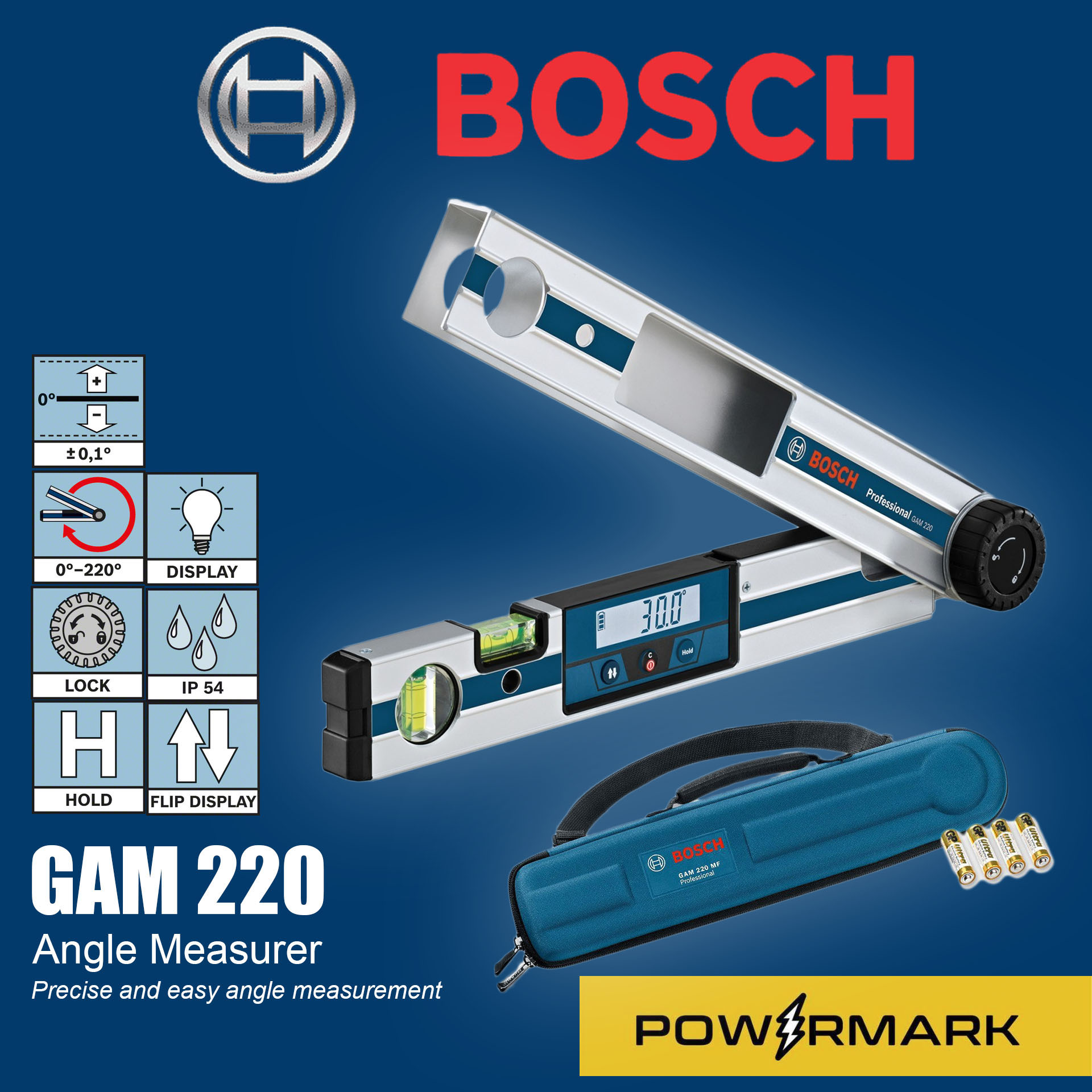 Bosch Gam 2 Angle Measurer Digital Angle Finder Powermark Bmt Lazada Ph