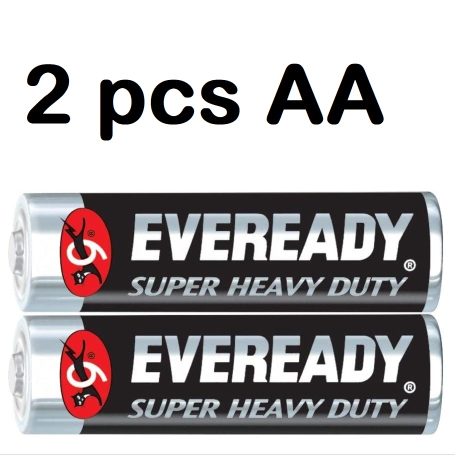 Eveready Black AA AAA (2 pcs) Carbon Zinc Battery 1.5V Batteries Double