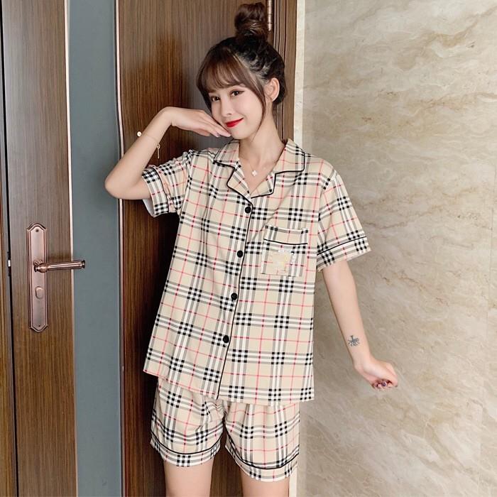 WAN】Sleepwear For Women Korean New Style Cute Printed Terno Home Pajamas