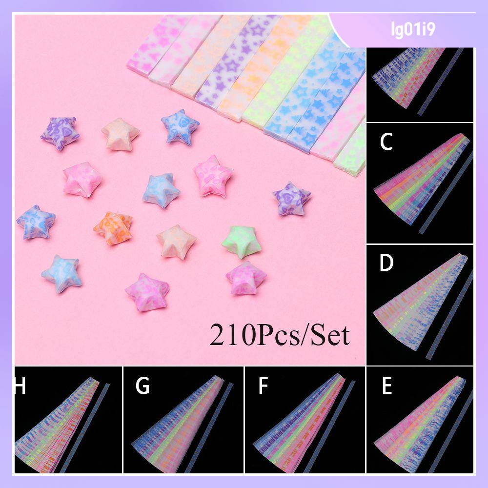  Origami Stars Paper Strips,Glow in the Dark Paper