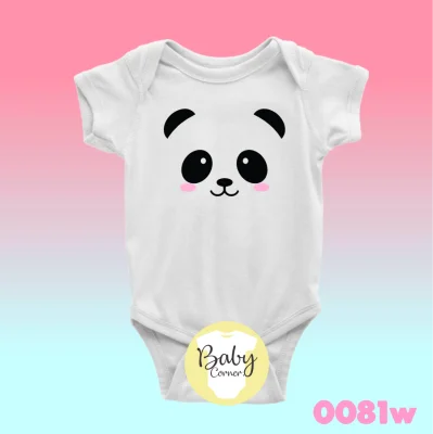 Panda ( statement onesie / baby onesie / infant romper / infant clothing / onesie )