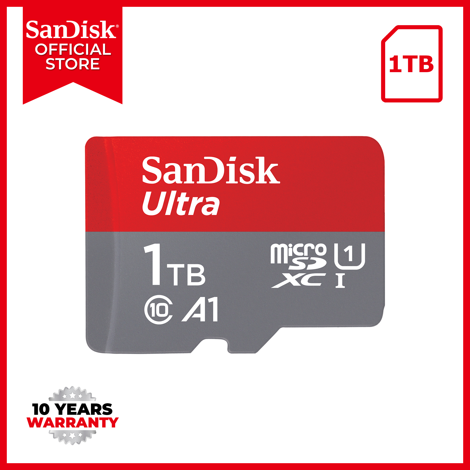 SanDisk Ultra 1TB (SDSQUAC-1T00-GN6MN), up to 150 MB/s Read Speed, C10 ...