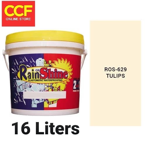 Rain or Shine Elastomeric House Latex Waterproofing Paint Tulips 16