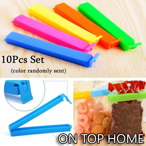 Quality Kitchen Storage Tool Food Snack Sealer Closer Sealing Clamp Bag Clip