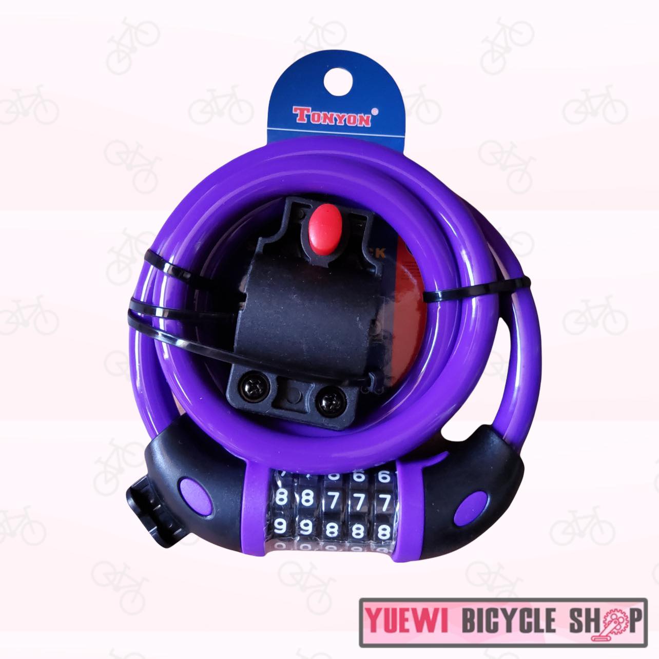 Tonyon Numeric Bicycle / Motorcycle Cable Lock Lazada PH