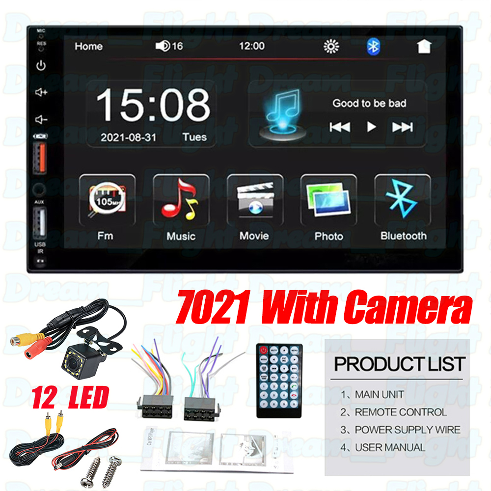 🇵🇭 2 USB 2 Din Car Stereo Audio Radio Bluetooth 7" HD 2Din 7 inch Touch Screen Monitor MP5
