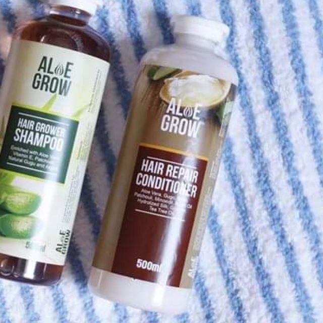 Authentic Aloe Grow Shampoo and Conditioner 300 ml and 500 ml Lazada PH
