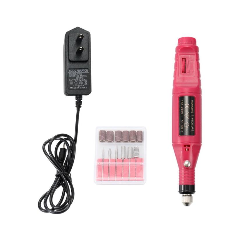 Mini Electric Grinder Drill Tool Nail Gel Polish Removing Drill Manicure Machine Grinding Rotary Tool Kit for Milling Trimming Polishing Engraving