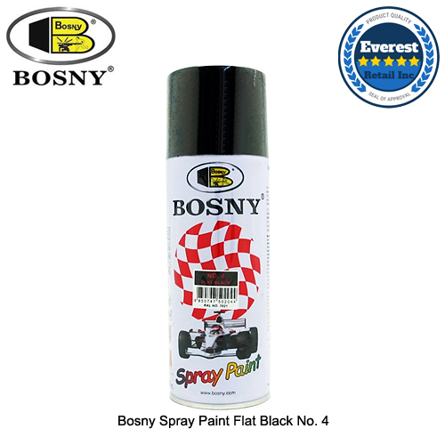 Bosny Spray Paint Flat Black No. 4 Lazada PH