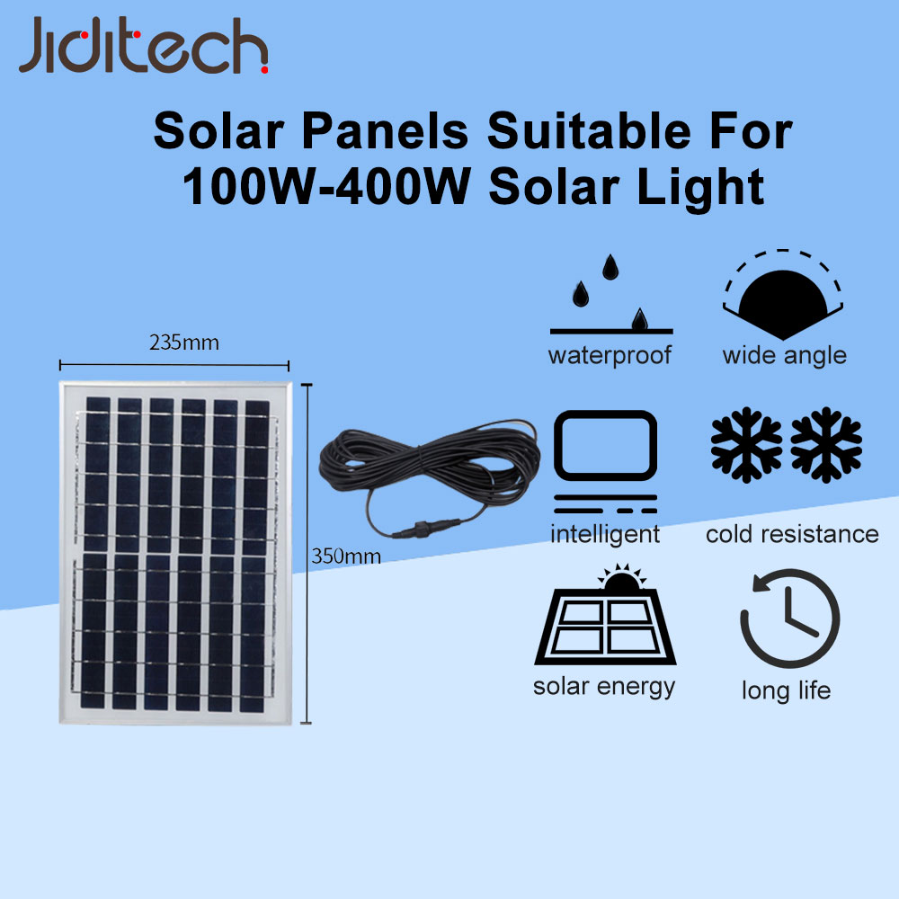 Jiditech Solar Panel 30W/100W For Solar Light /Solar Ceiling Light 22W