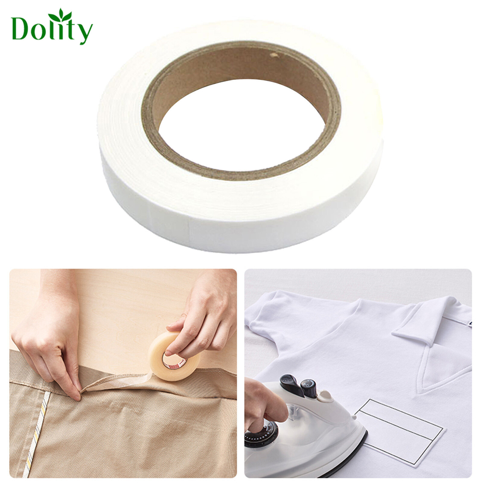 Double Sided Fabric Fusing Tape Strong Quilting Sticky Adhesive, no Sew Hem  Tape, Hemming for Pants Jeans Clothing Repairing 