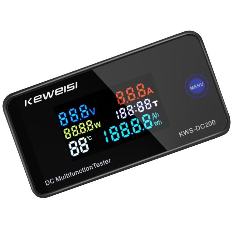 KEWEISI DC 0200V Voltmeter Ammeter KWS Power Energy Meter LED Digital