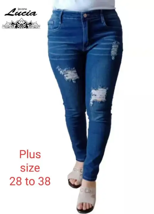 plus size denim pants