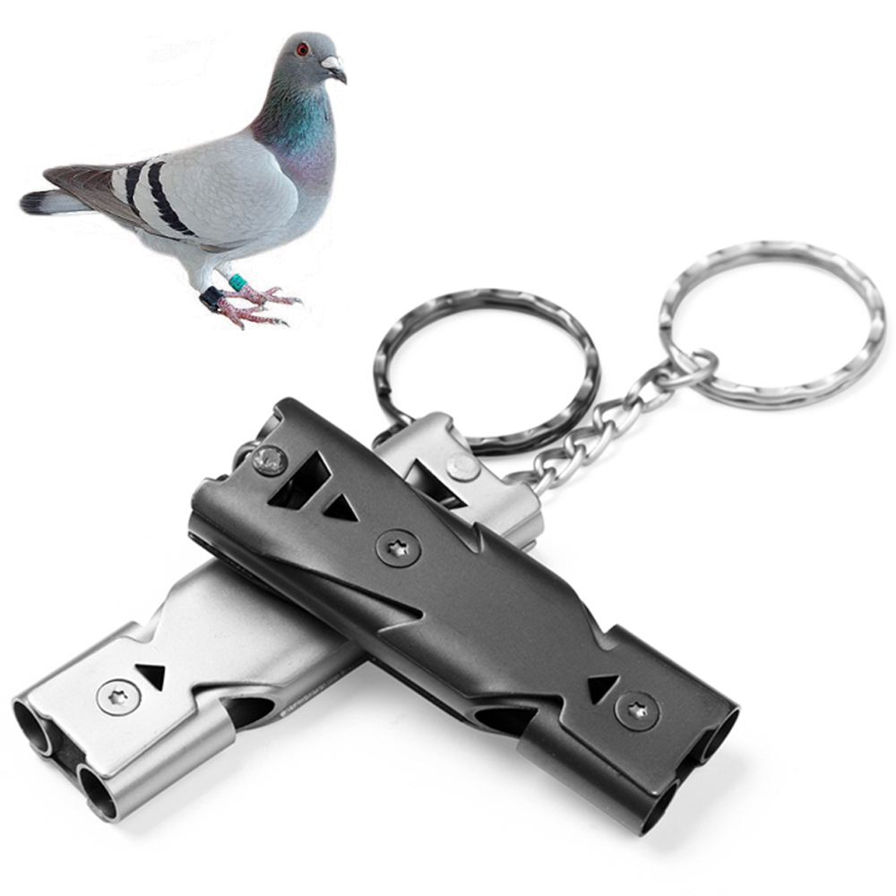 Stainless Steel Ultrasonic Pigeon Whistle Training Whistle Pet Behavior