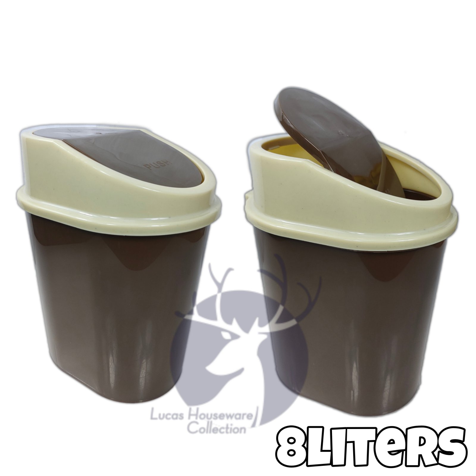 MINI FLIP LID TRASH CAN MINI TRASH BIN GARBAGE CAN WASTE BIN GARBAGE