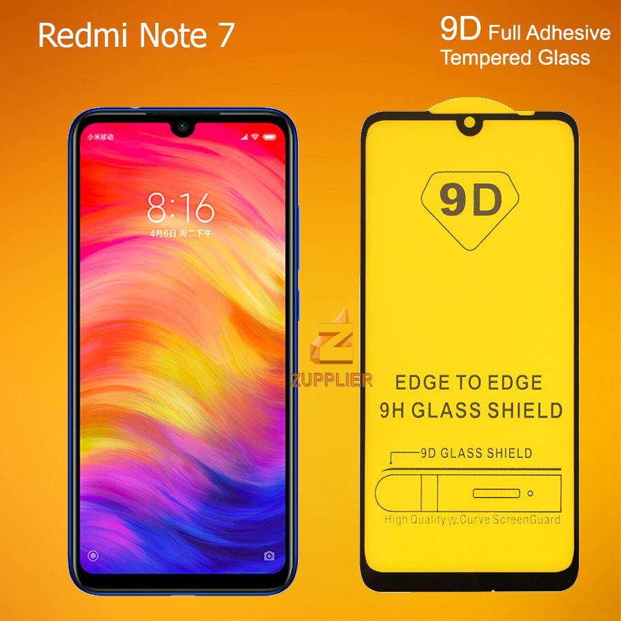 Xiaomi Redmi Note 7 5D / 9D Generation Full Cover Full Adhesive 9H Tempered Glass (Black)