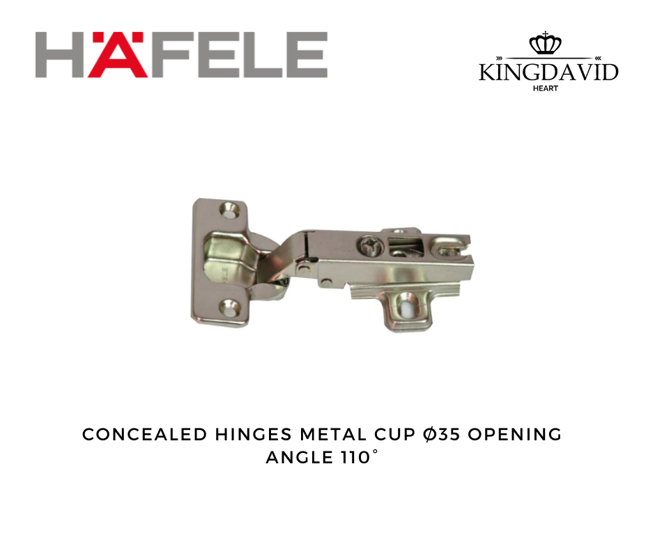 Hafele Concealed Hinges Metalla Cup Ø35, Opening Angle 110º | Lazada PH