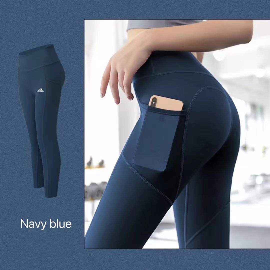 woman sports sets shockproof gathered fitness bra Yoga suit tights leggings  hip lifting pants