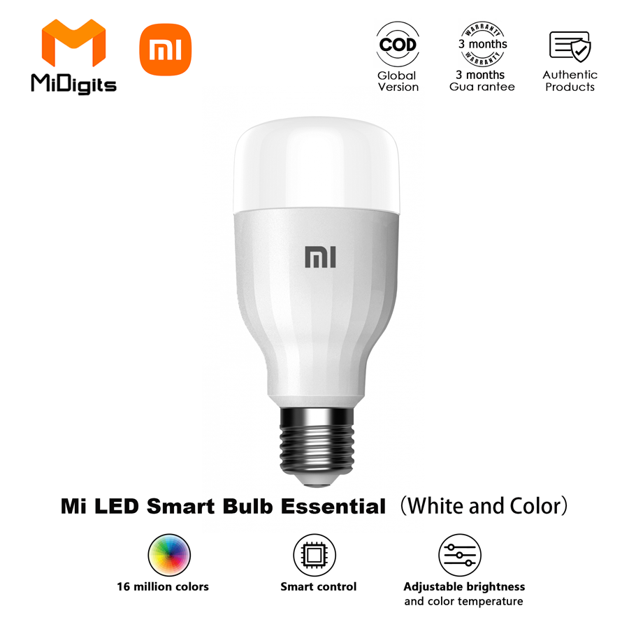 Mi LED Smart Bulb Essential White and Color 16 million colors Adjustable  brightness and color temperature Smart control Voice control