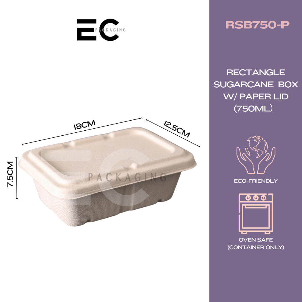 EB-LD08 EccoCane Rectangular PP5 Plastic Microwavable Lid