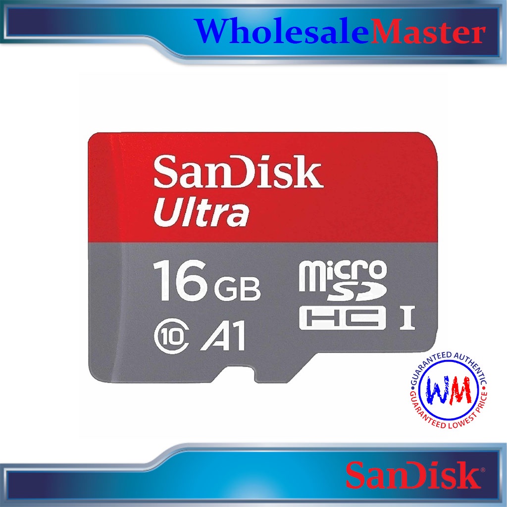 Sandisk Ultra Micro SDHC 16GB A1 98MB/s SDSQUAR-016G Lazada PH