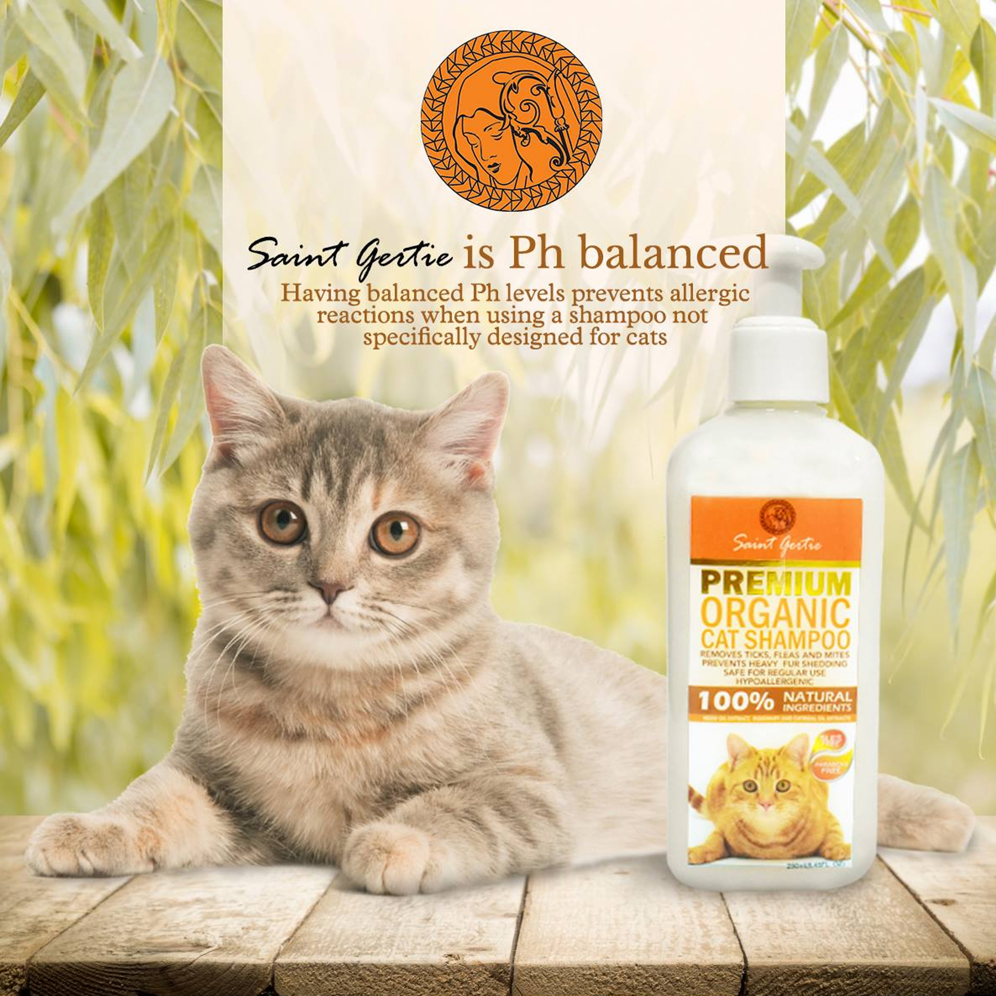 Organic shop cat shampoo