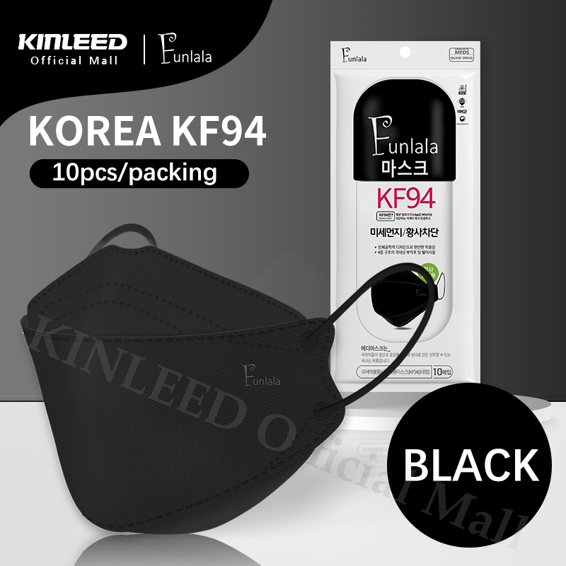 KINLEED 100PCS KF94 Nanofiber Filter Face Mask KF94 Mask Antidust Anti