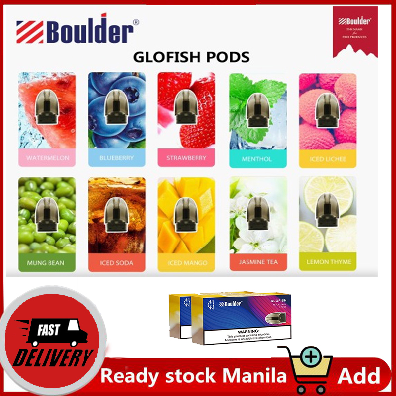 (Buy 5 Sent 6) Boulder refillable pods juice refillable Boulder