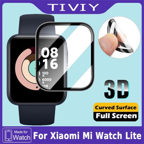 TIVIY Tấm phủ phim bảo vệ bằng sợi mềm cho đồng hồ thông minh Xiaomi Mi Watch Lite Bảo vệ toàn màn hình cho xiaomi miwatch lite phim Phim cạnh cong 3D
