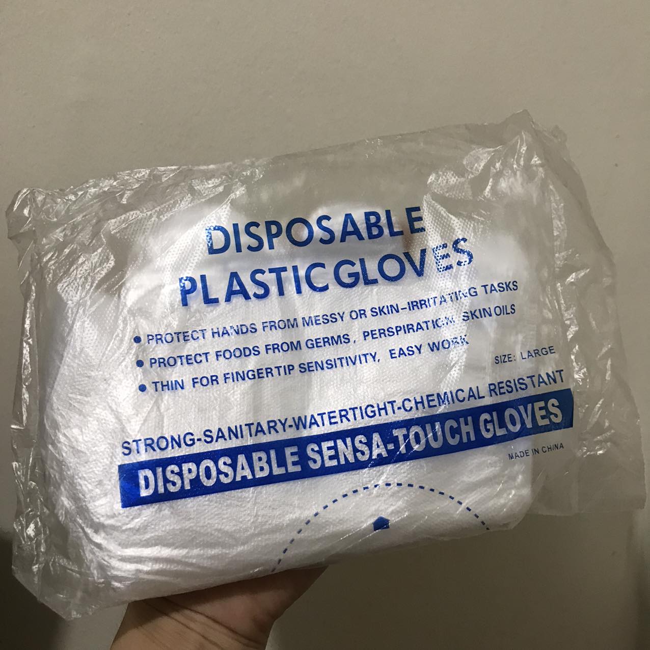 100 Pcs/Pack Food Plastic Gloves Disposable Gloves Restaurant Kitchen