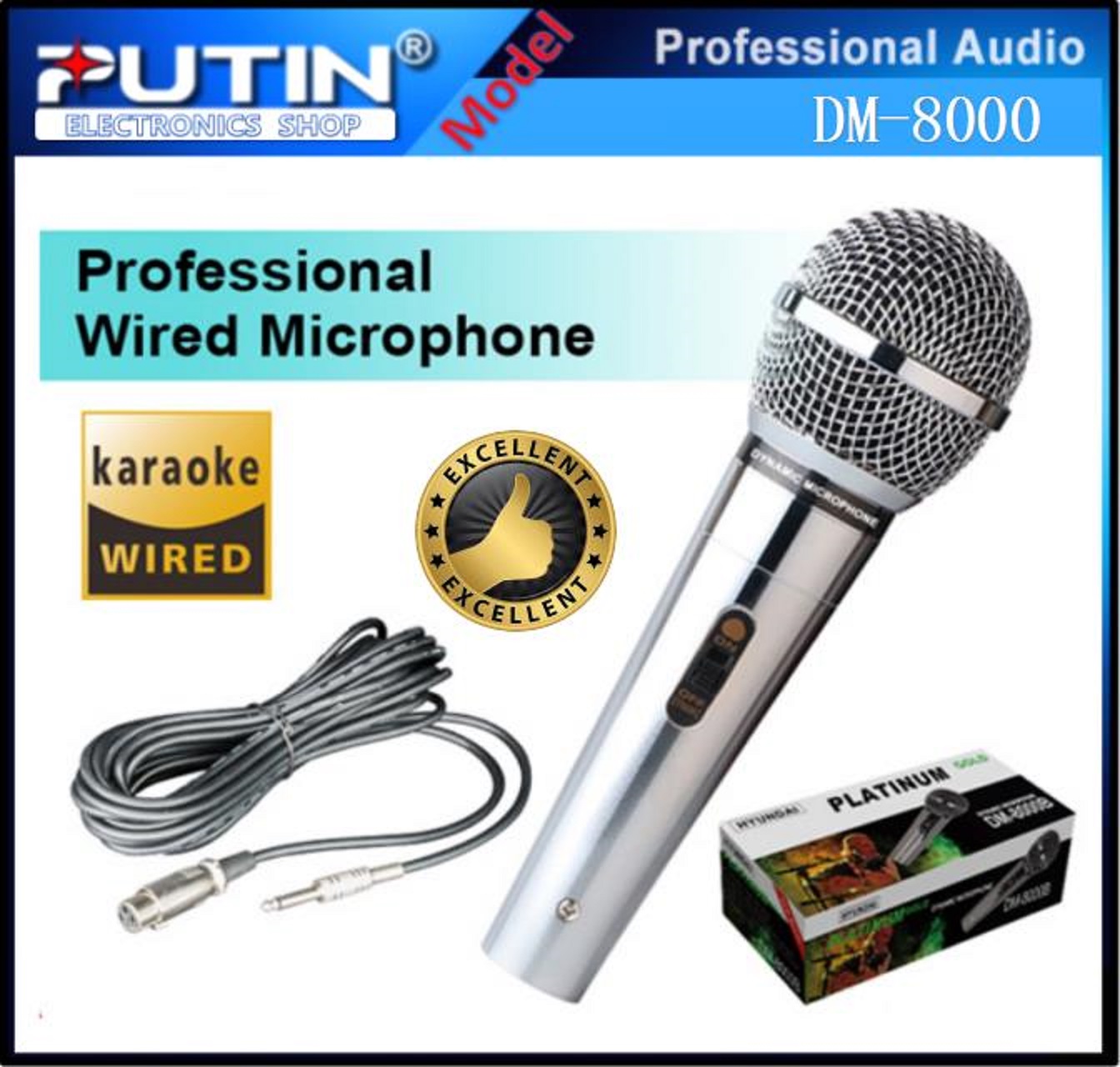 Hyundai Platinum DM-8000 Professional Microphone System | Lazada PH