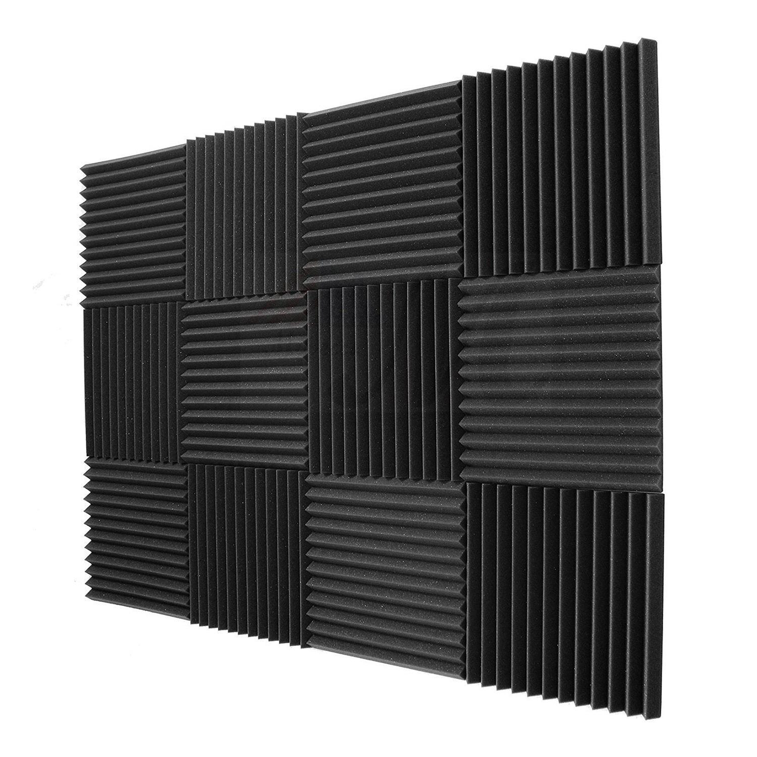 24 Pack- Acoustic Panels foam Engineering sponge Wedges Soundproofing ...