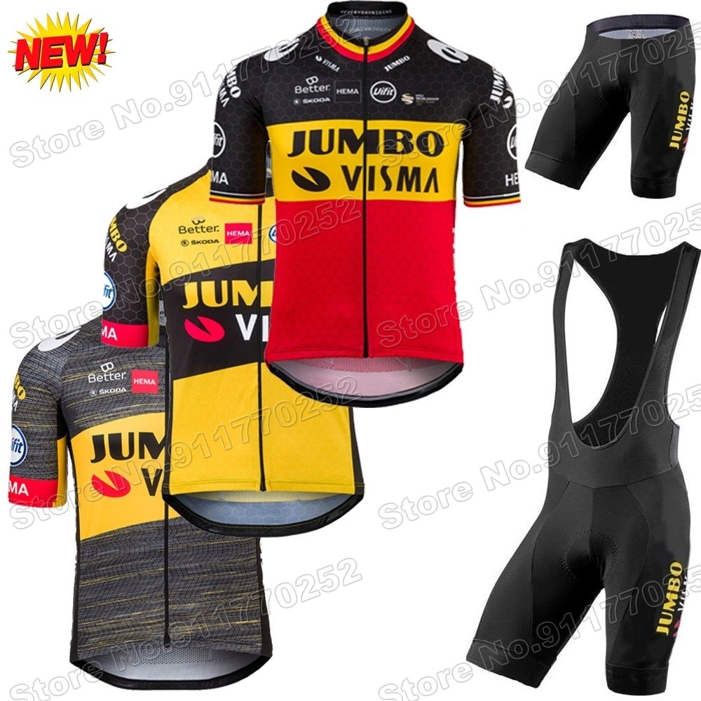 ♂ 2021 Jumbo Visma Cycling Jersey Set 