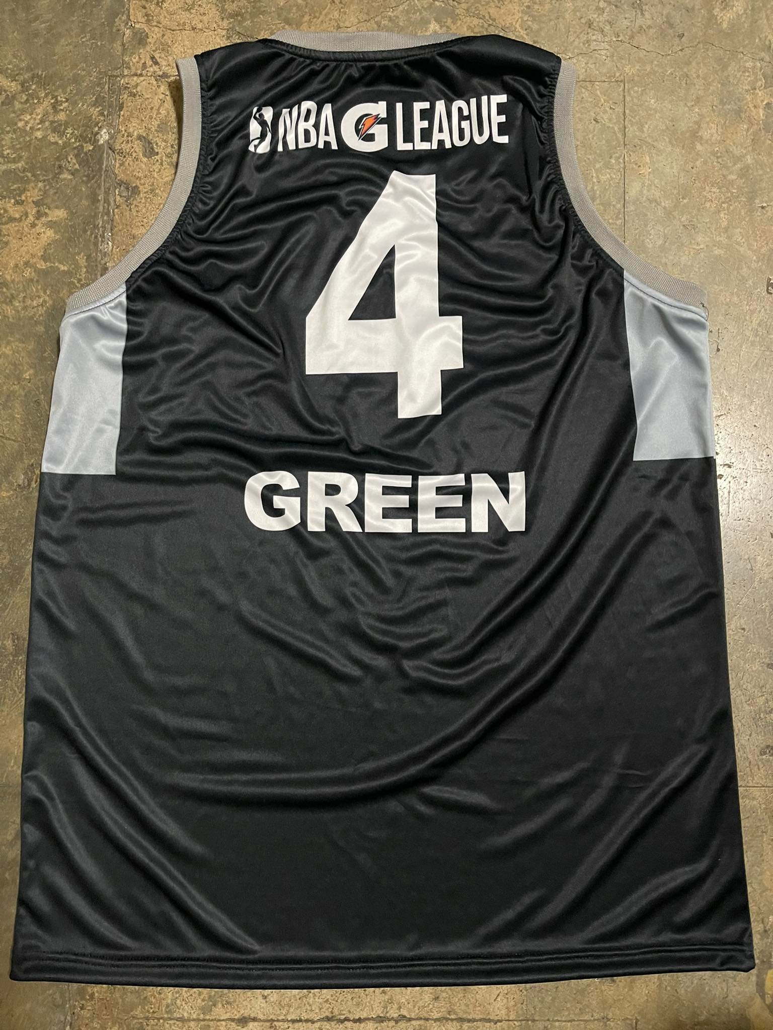 Ignite Jersey Customized GNITE NBA GLEAGUE JALEN GREEN BLACK WHITE JERSEY  GREEN#4 SUBLIMATION Basketball JERSEY for Men Customized Name and Number