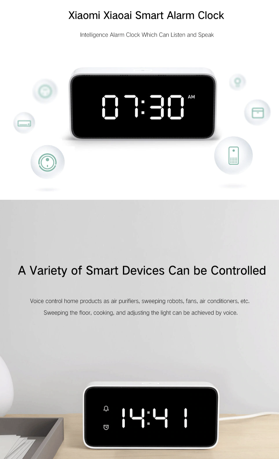 xiaomi xiao ai smart alarm clock