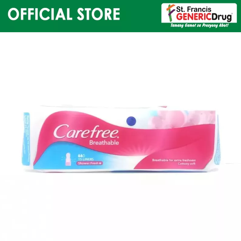 Carefree Shower Fresh Pantyliners 15s Lazada PH