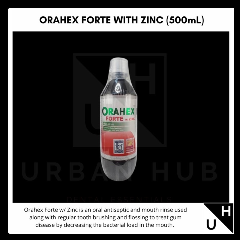 New 2023 ORAHEX FORTE WITH ZINC MOUTHWASH 500mL Lazada PH