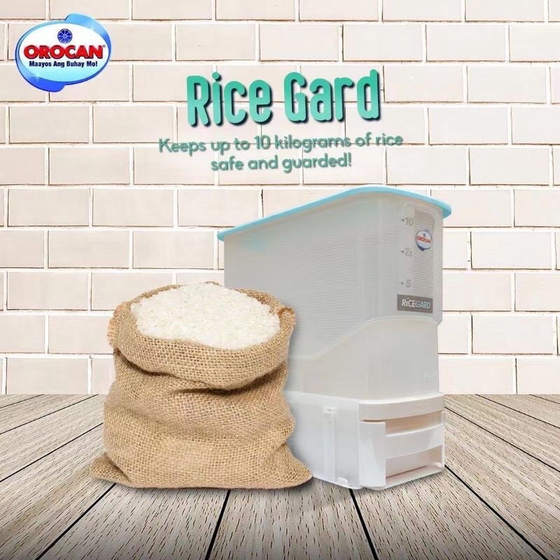 rice dispenser OROCAN RICEGARD RICE STORAGE AND DISPENSER 10KGS Lazada PH
