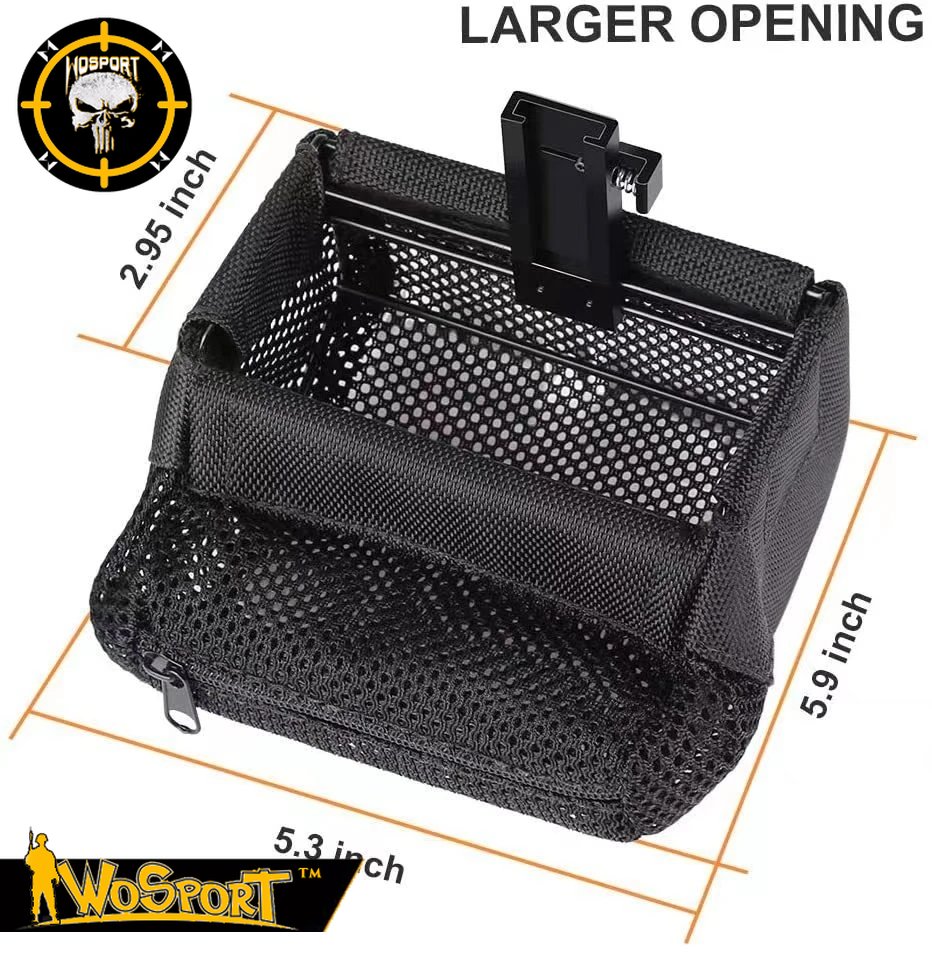 Caldwell Pic Rail Brass Catcher with Picatinny Mount and Heat Resistant  Mesh Brass Catcher with Mount