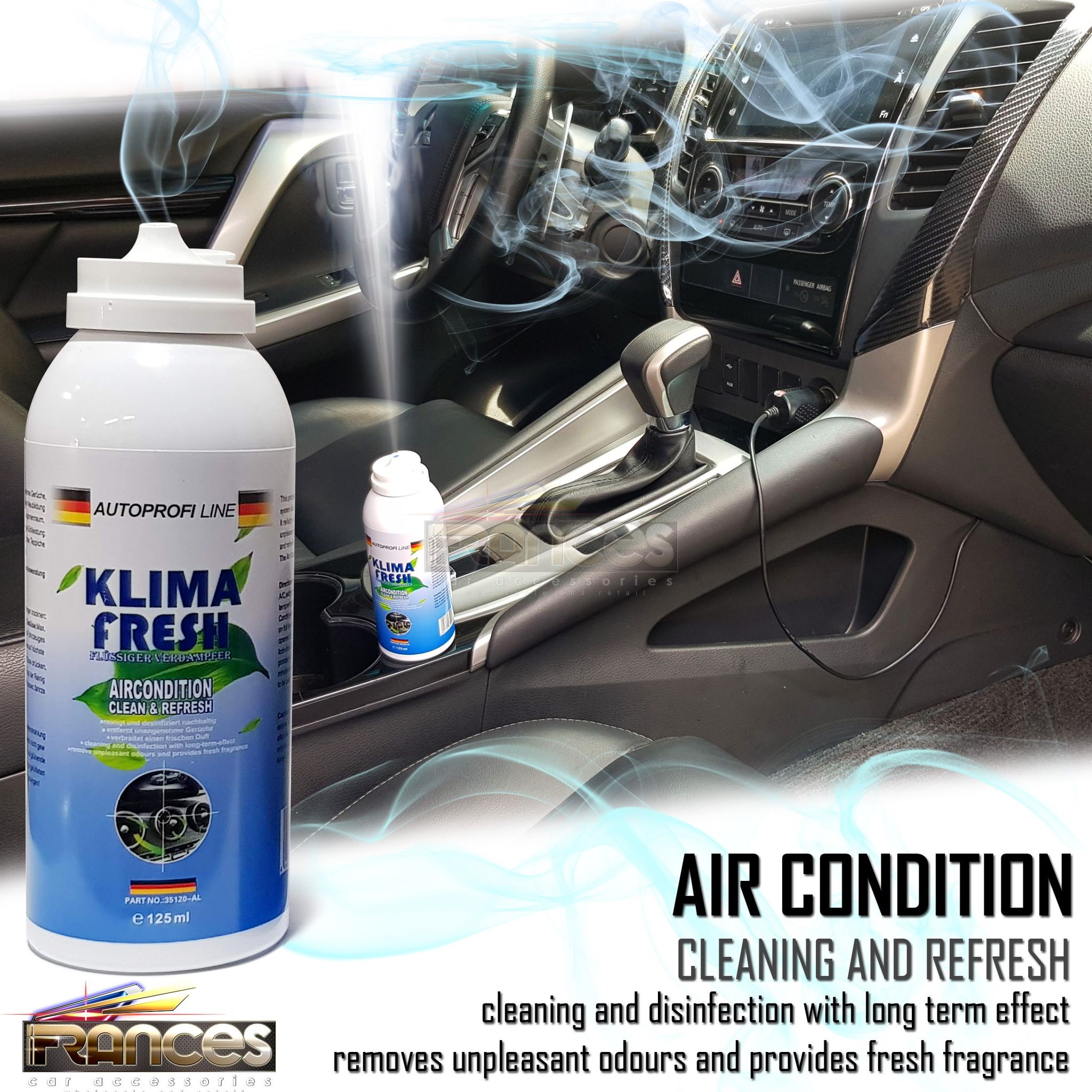 Klima Fresh Car Disinfectant Made In Germany Car airconditioned Cleaner ...