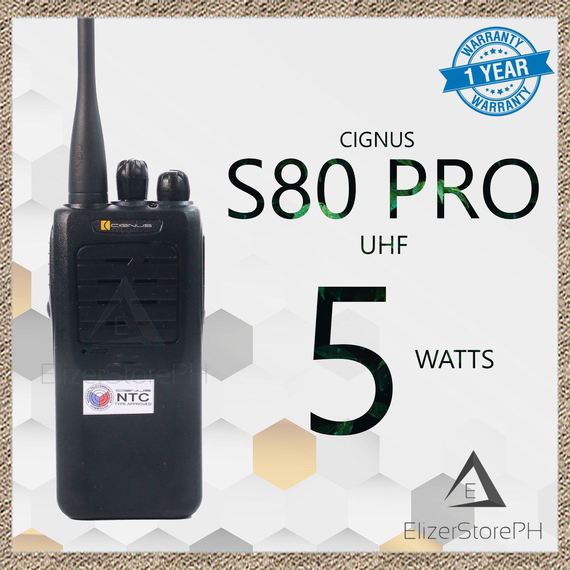 Cignus S80 Pro UHF Japan Components Two Way Radio (1 YEAR WARRANTY) |  Lazada PH