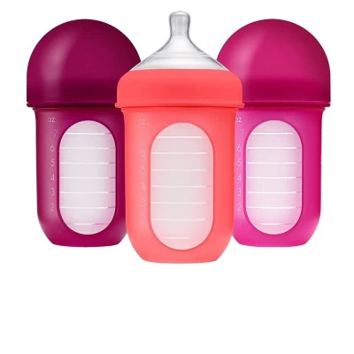 Spot goods Boon Nursh Silicon Pouch Bottle 8oz Stage 2 3M Baby Feeding