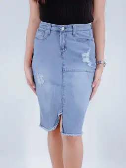 high waist palda maong