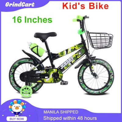 【Ready Stock 】BIKETEC 16 Inches Kid's Bike Children's Bicycle With Training Wheels For 4 To 8 Years Old Boys Girls Kids Bike
