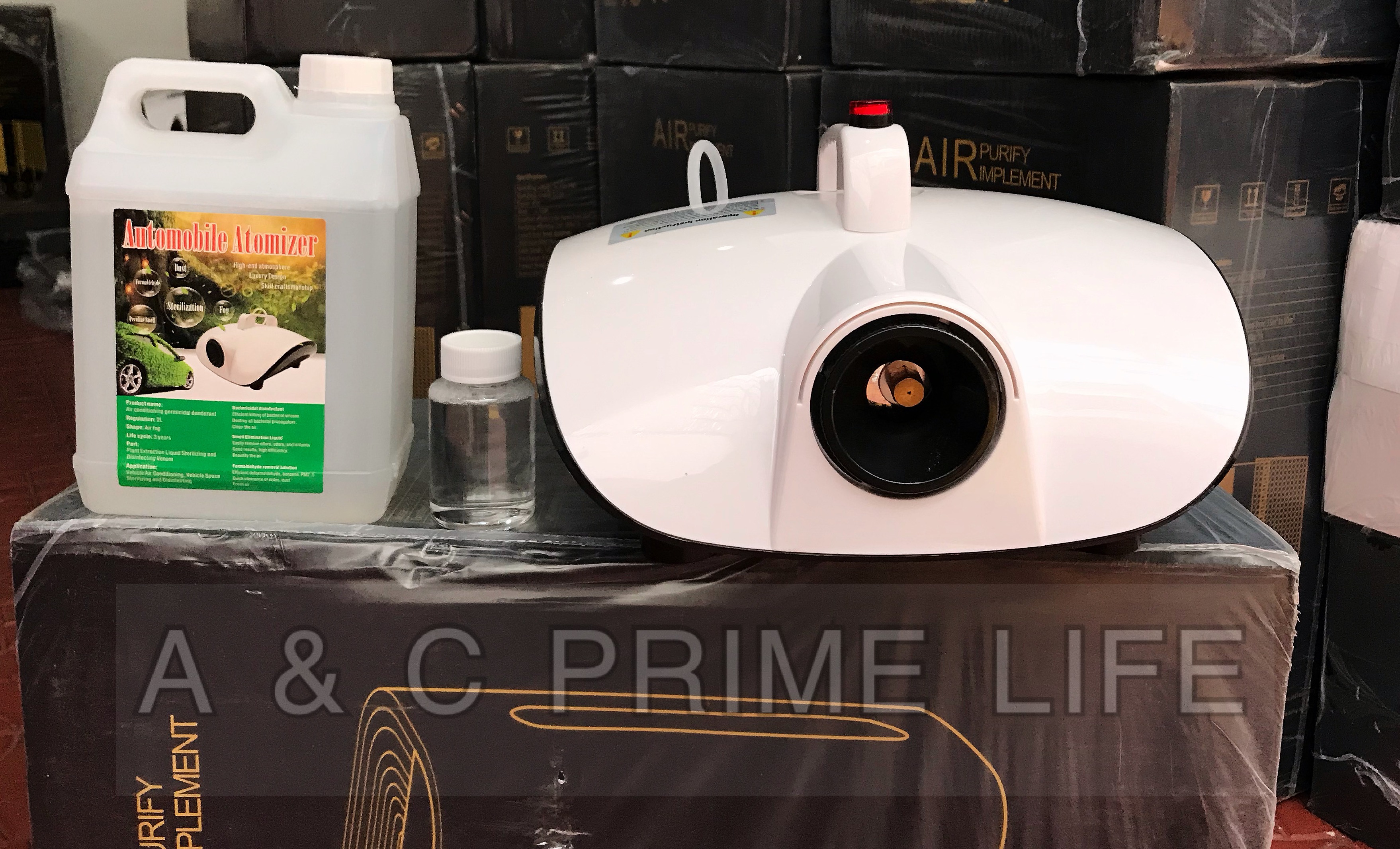 DISINFECTANT CAR FOG MACHINE + SOLUTION / DISINFECTANT FOG