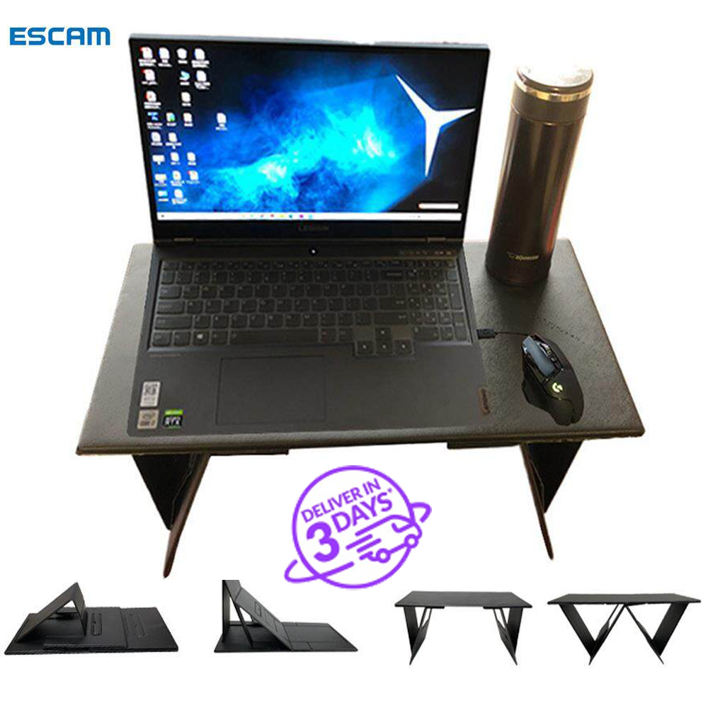 【Ready Stock】ESCAM Laptop Stand Adjustable Bed Desk Portable Bed Table