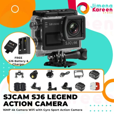 Original SJCAM SJ6 Legend 4K Wifi Action Camera Free Dual Charger and Battery