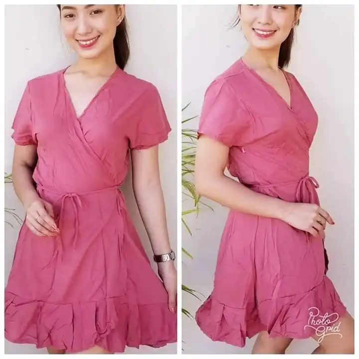 lazada wrap dress