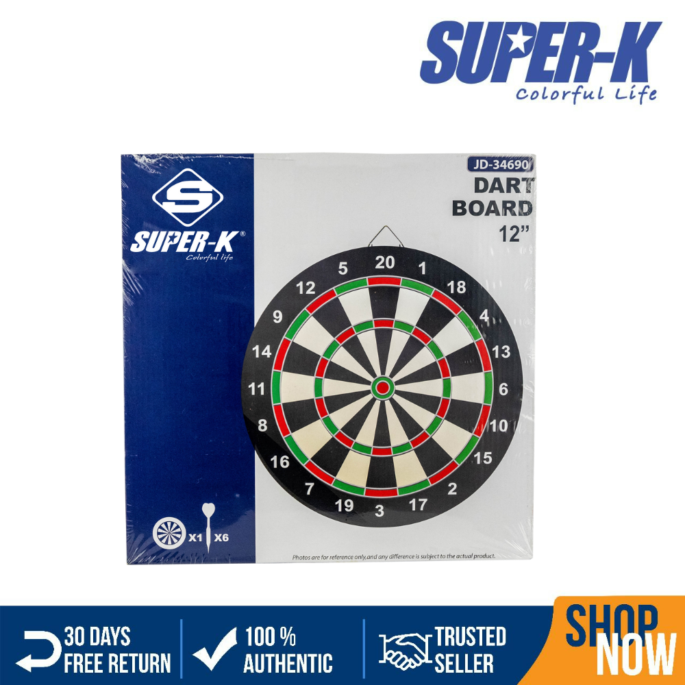 SuperK Dartboard Set x 1 pc Lazada PH