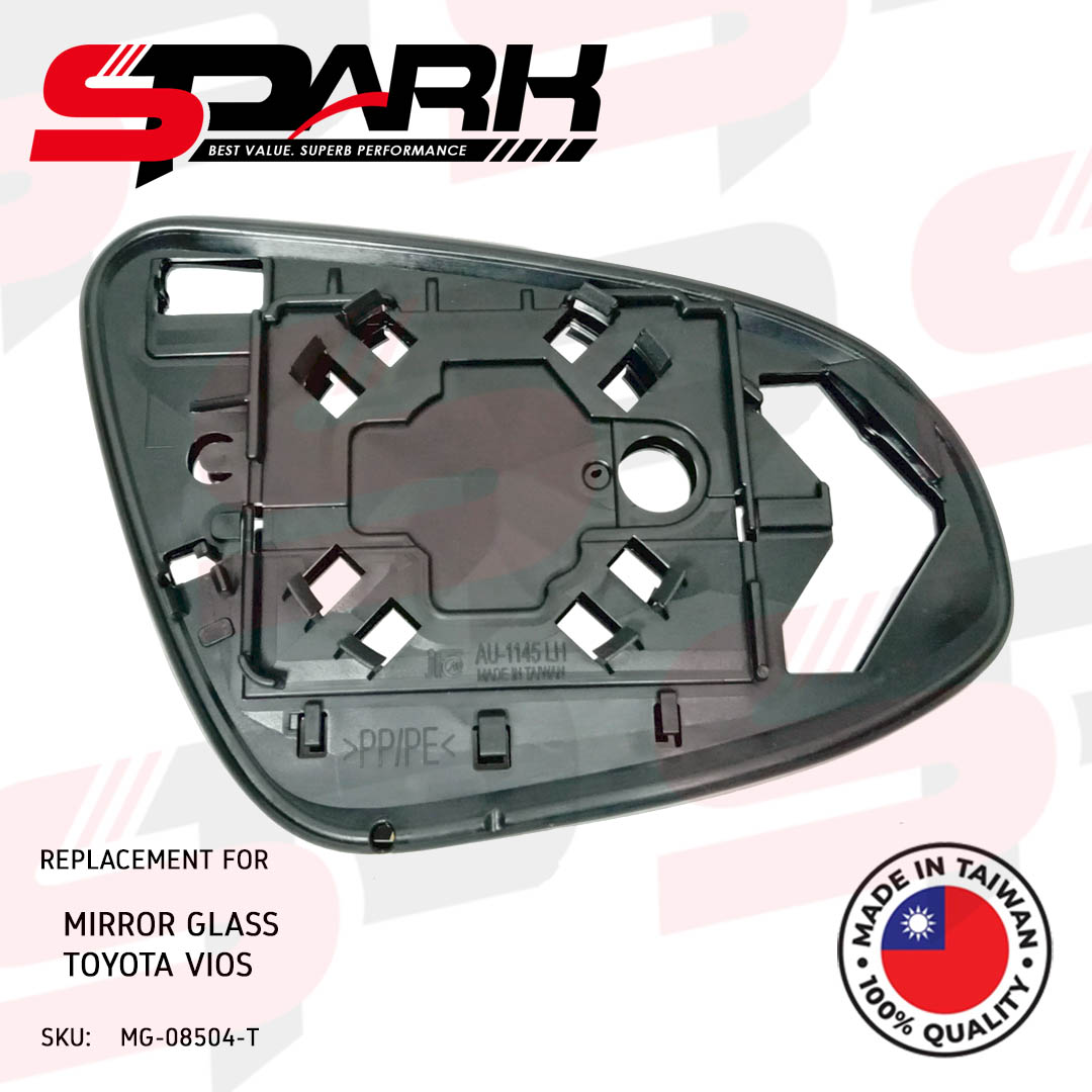 Side Mirror Lens Glass Lens for Toyota Vios 2014 2018 Gen 3 Circular